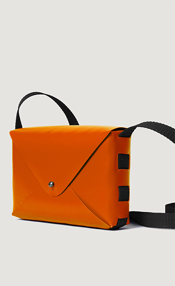 Envelope bag orange black